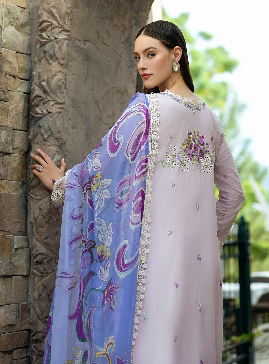 Roheenaz | Flanerie Lawn 25 | Eugenia-1A - Official Roheenaz stockist in UK - Sakeena London
