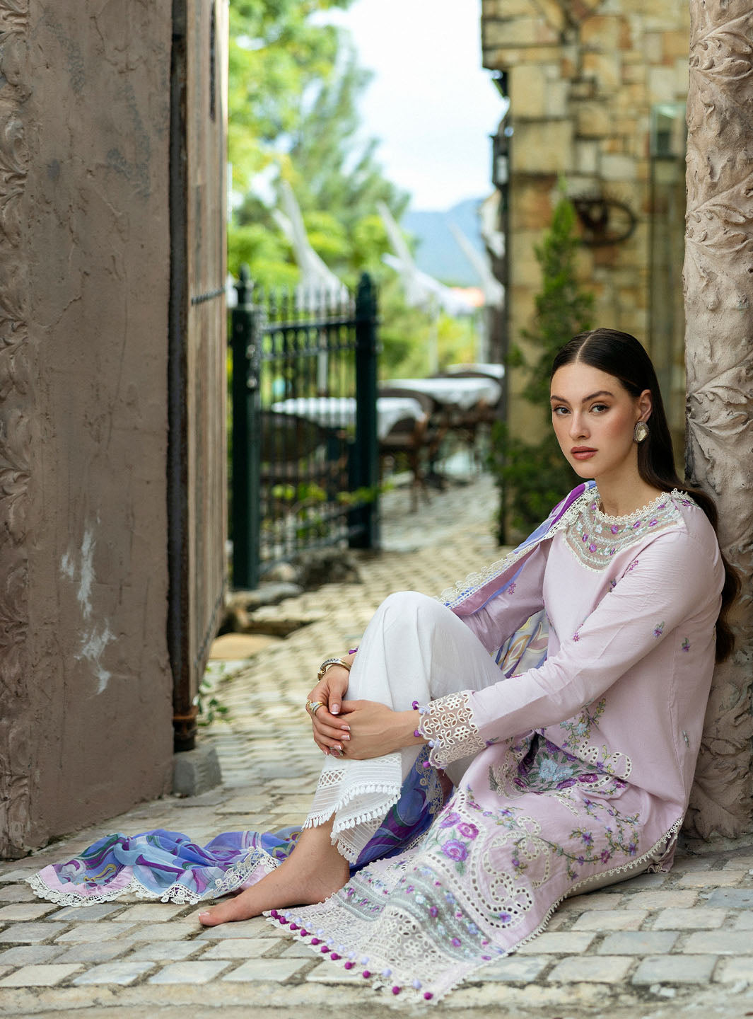 Roheenaz | Flanerie Lawn 25 | Eugenia-1A - Official Roheenaz stockist in UK - Sakeena London