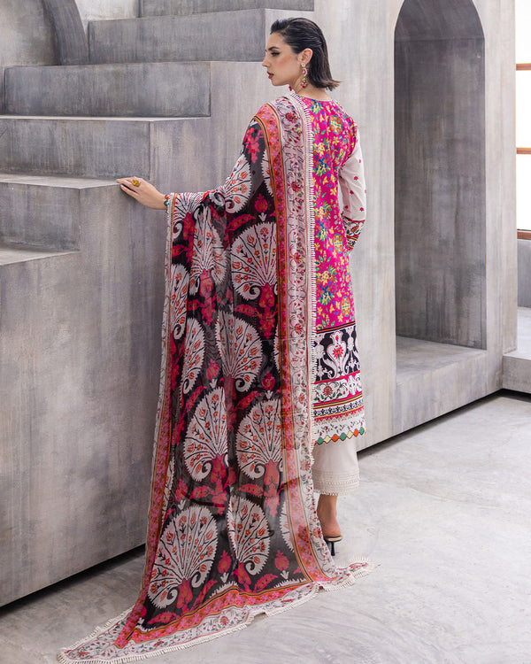 Roheenaz | Azalea Printed Lawn 24 | Marigold Meadows - Official Roheenaz stockist in UK - Sakeena London