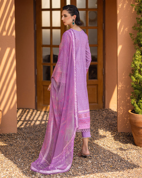 Roheenaz | Azalea Printed Lawn 24 | Azure Dream - Official Roheenaz stockist in UK - Sakeena London