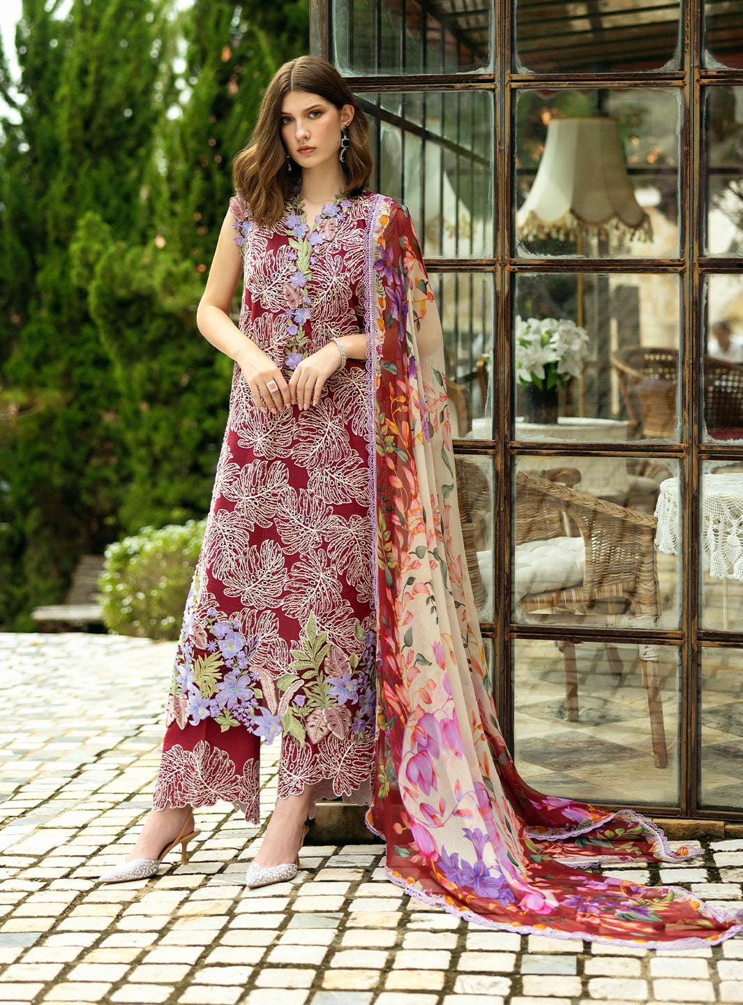 Roheenaz | Flanerie Lawn 25 | Gabriella-3A - Official Roheenaz stockist in UK - Sakeena London
