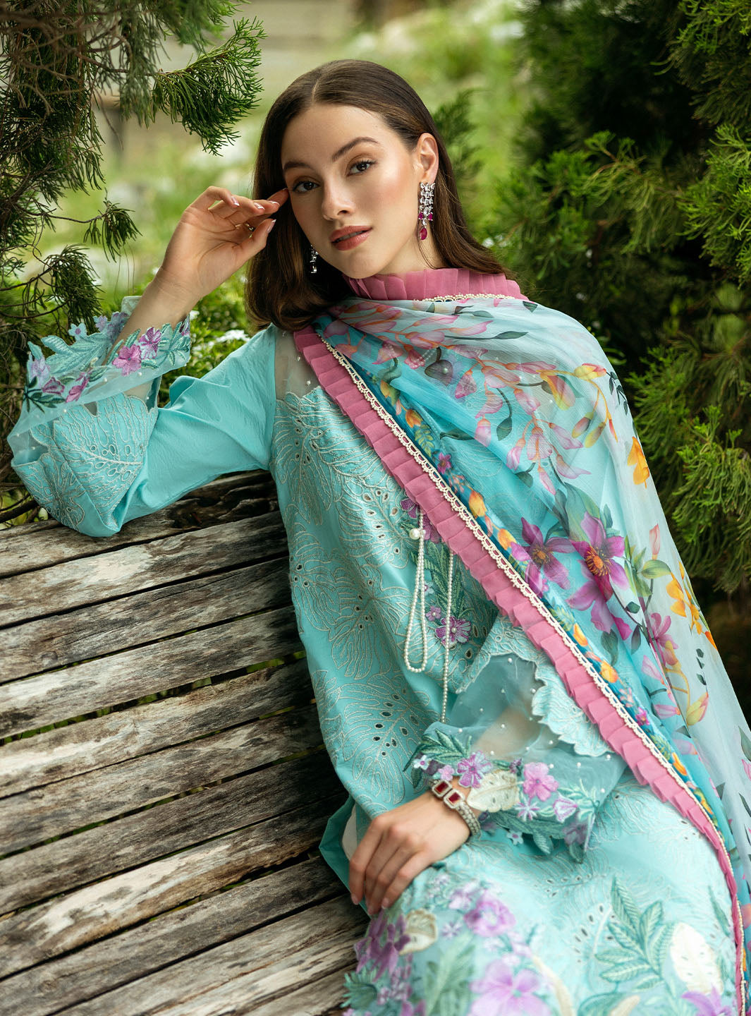 Roheenaz | Flanerie Lawn 25 | Helene-3B - Official Roheenaz stockist in UK - Sakeena London