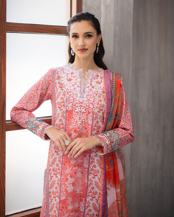 Roheenaz | Azalea Printed Lawn 24 | Sunset Serenade - Official Roheenaz stockist in UK - Sakeena London