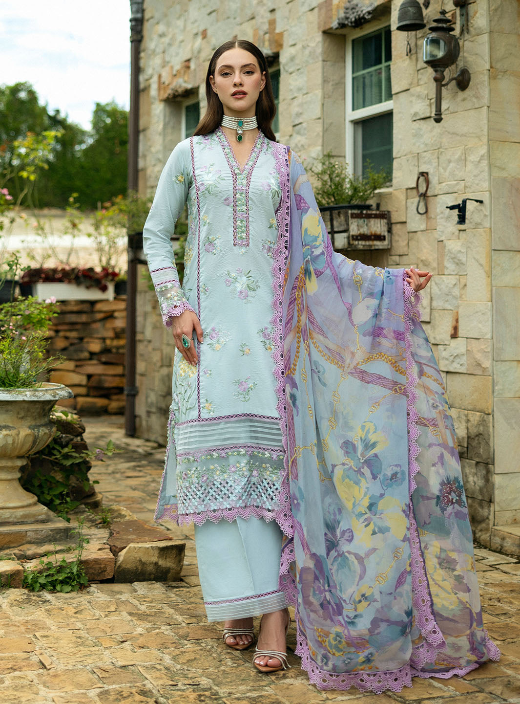 Roheenaz | Flanerie Lawn 25 | Emilie-4B - Official Roheenaz stockist in UK - Sakeena London