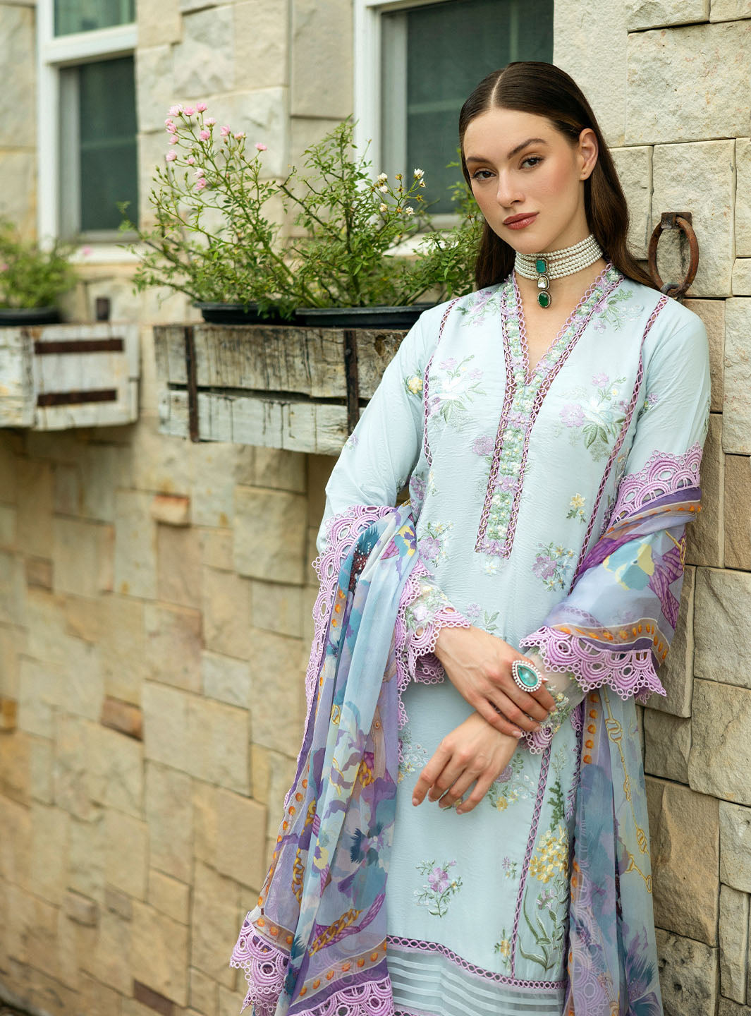 Roheenaz | Flanerie Lawn 25 | Emilie-4B - Official Roheenaz stockist in UK - Sakeena London