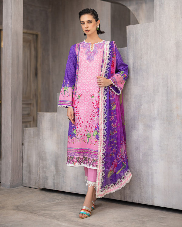 Roheenaz | Azalea Printed Lawn 24 | Luxe Bloom - Official Roheenaz stockist in UK - Sakeena London