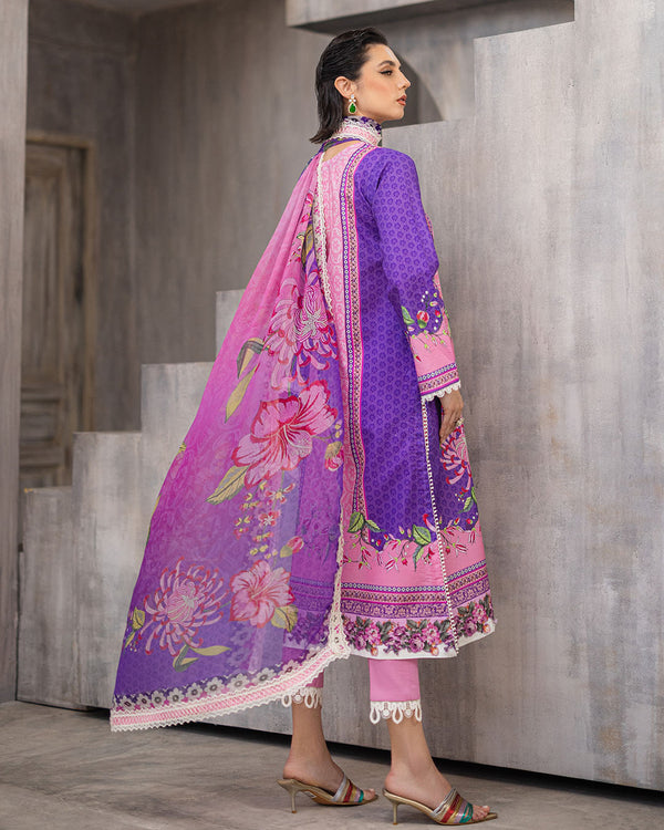 Roheenaz | Azalea Printed Lawn 24 | Luxe Bloom - Official Roheenaz stockist in UK - Sakeena London