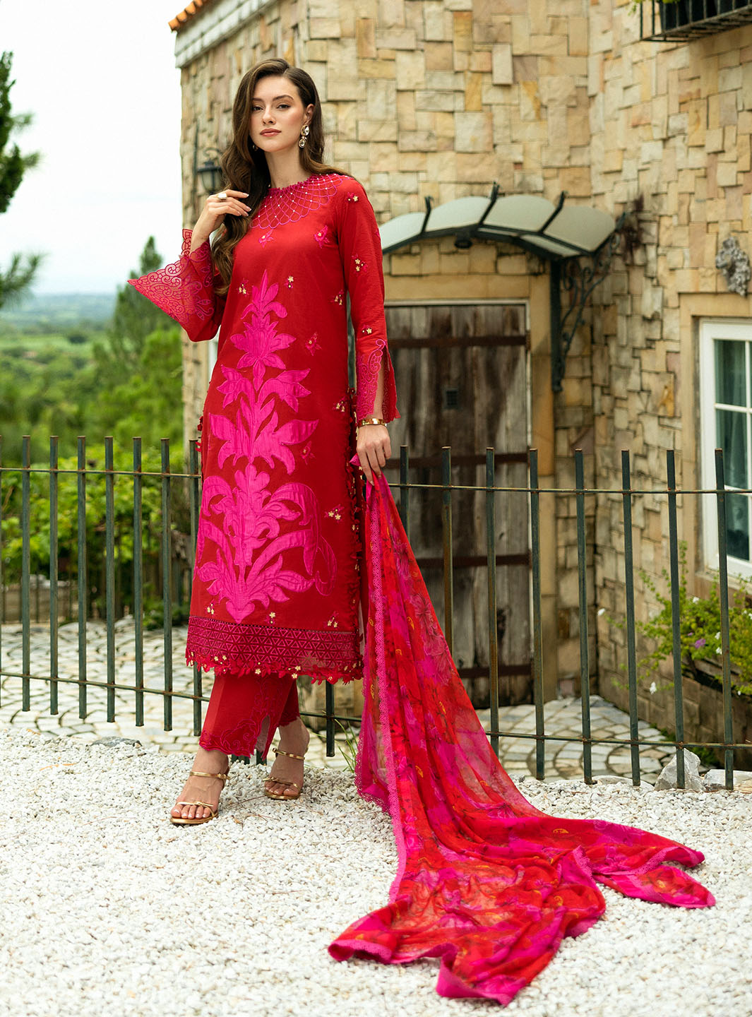 Roheenaz | Flanerie Lawn 25 | Estelle-5A - Official Roheenaz stockist in UK - Sakeena London