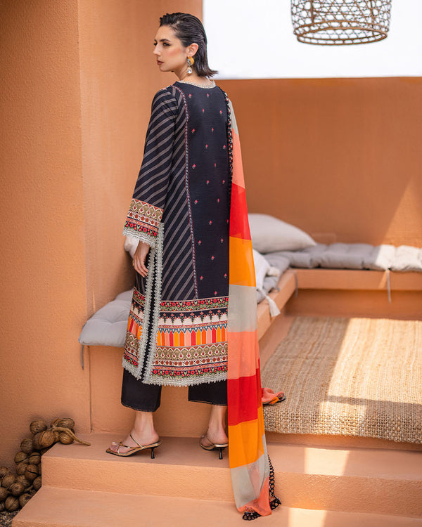 Roheenaz | Azalea Printed Lawn 24 | Midnight Mirage - Official Roheenaz stockist in UK - Sakeena London