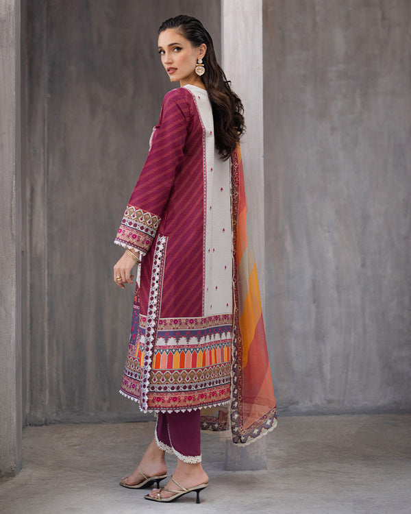 Roheenaz | Azalea Printed Lawn 24 | Orchid Oasis - Official Roheenaz stockist in UK - Sakeena London