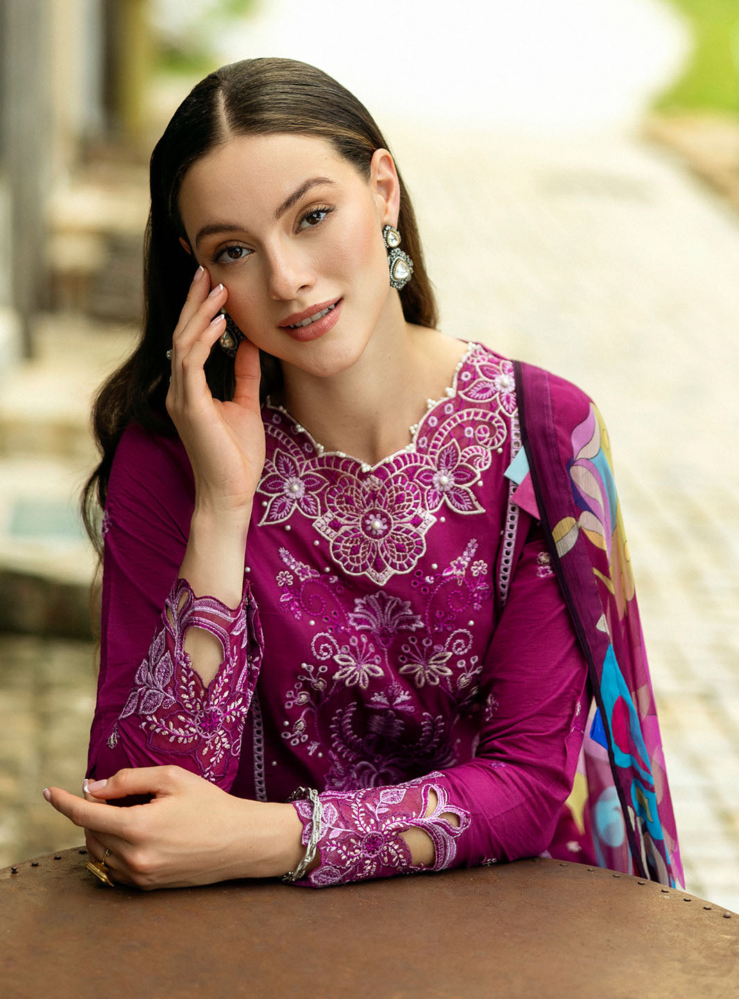 Roheenaz | Flanerie Lawn 25 | Claudia-6A - Official Roheenaz stockist in UK - Sakeena London