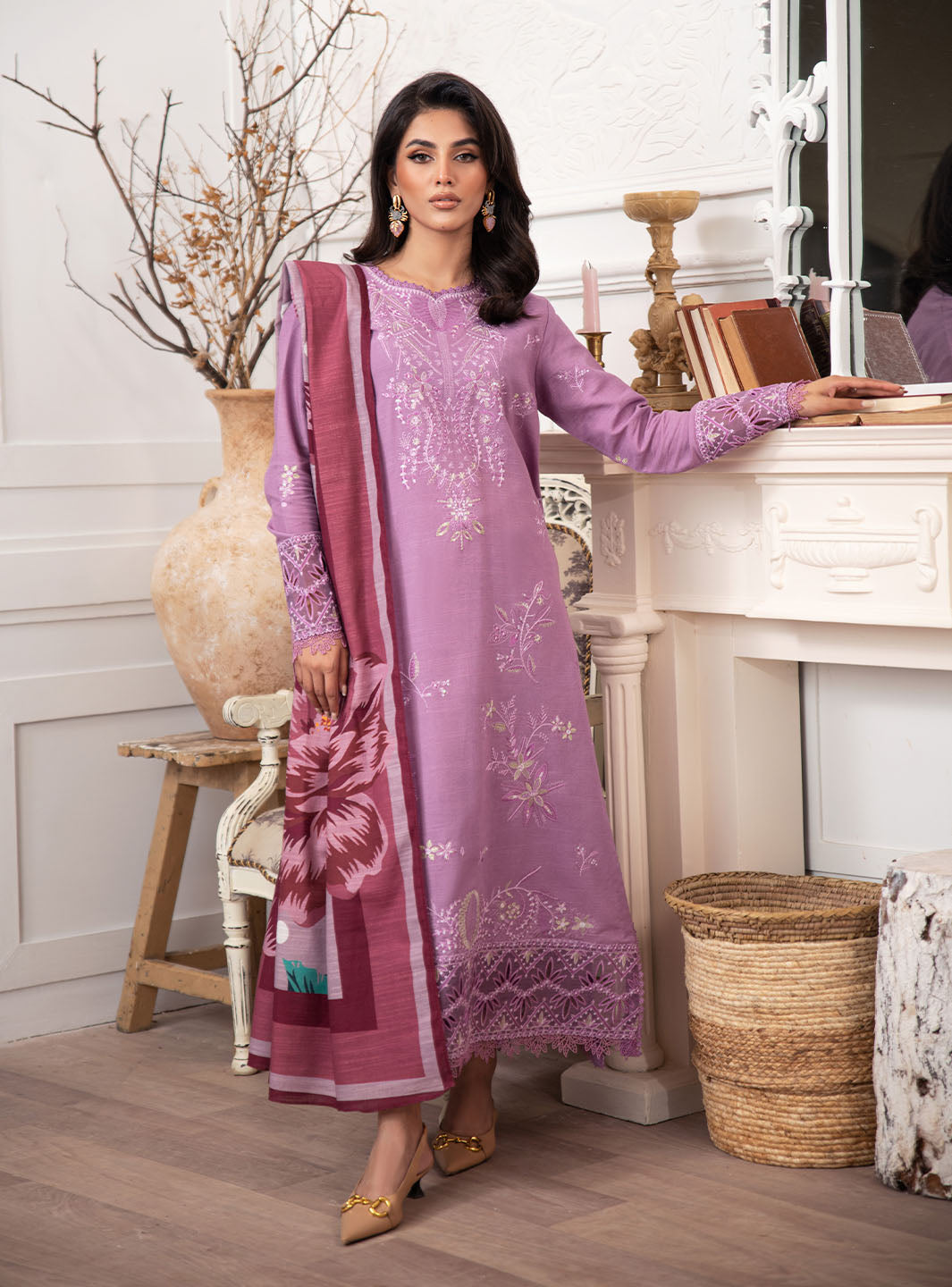Roheenaz | Meraki Winter Collection | Mauve - Official Roheenaz stockist in UK - Sakeena London