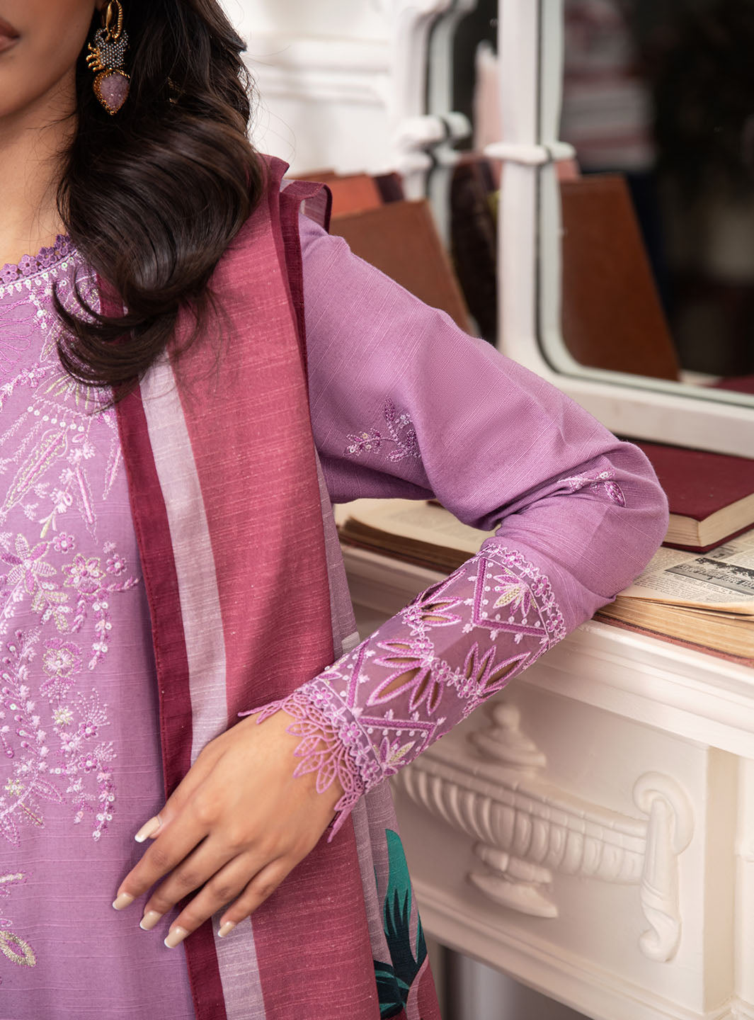 Roheenaz | Meraki Winter Collection | Mauve - Official Roheenaz stockist in UK - Sakeena London
