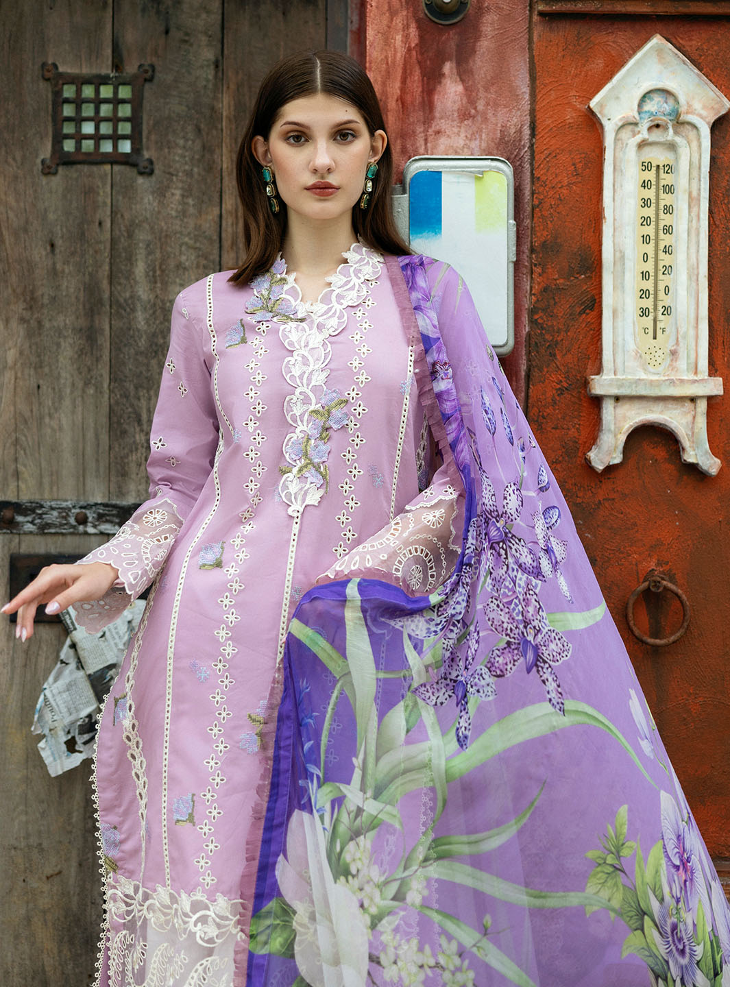 Roheenaz | Flanerie Lawn 25 | Ines-7A - Official Roheenaz stockist in UK - Sakeena London