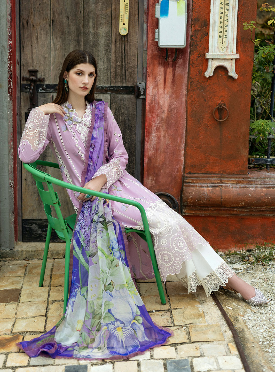 Roheenaz | Flanerie Lawn 25 | Ines-7A - Official Roheenaz stockist in UK - Sakeena London