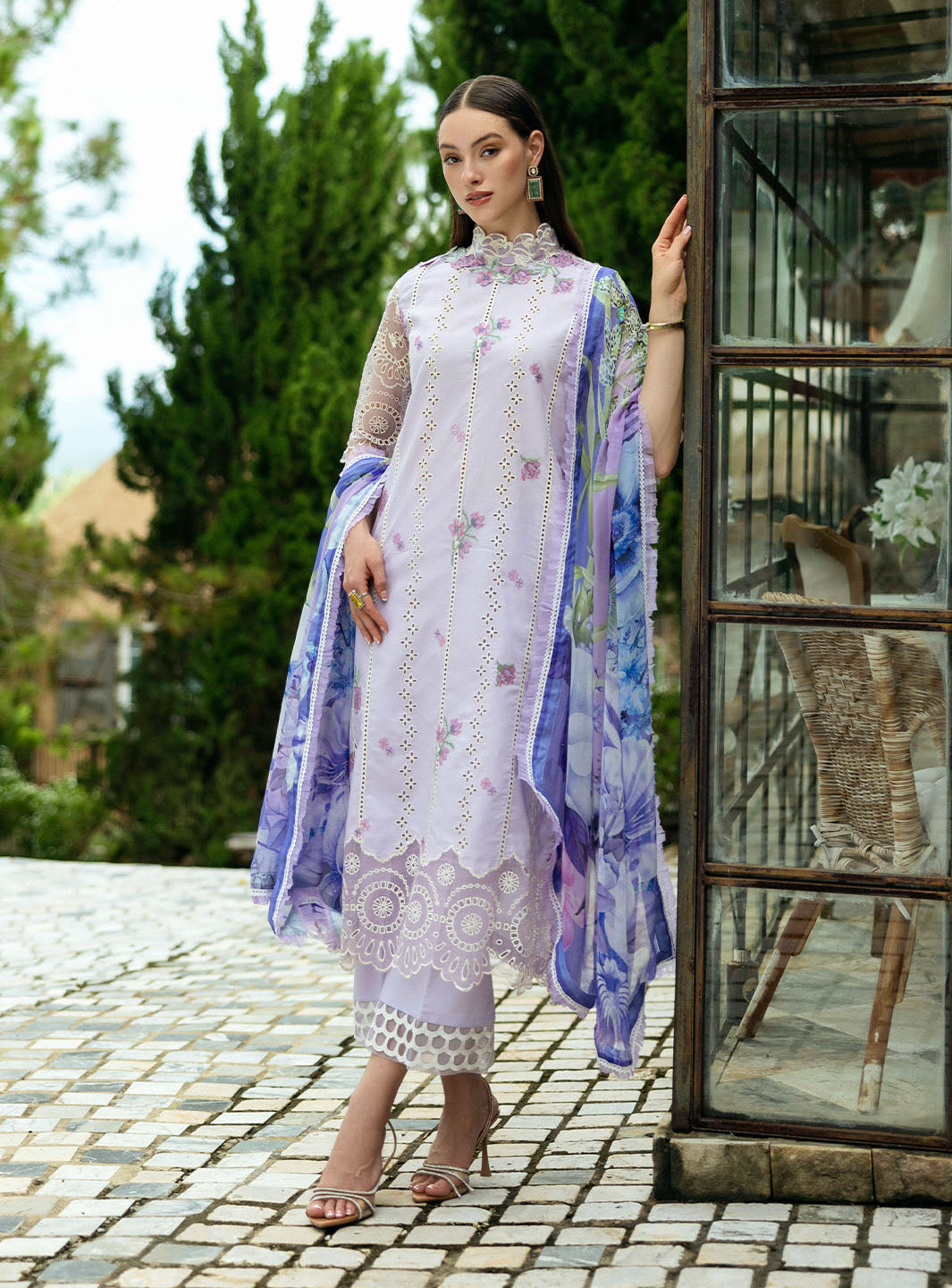 Roheenaz | Flanerie Lawn 25 | Elisa-7B - Official Roheenaz stockist in UK - Sakeena London