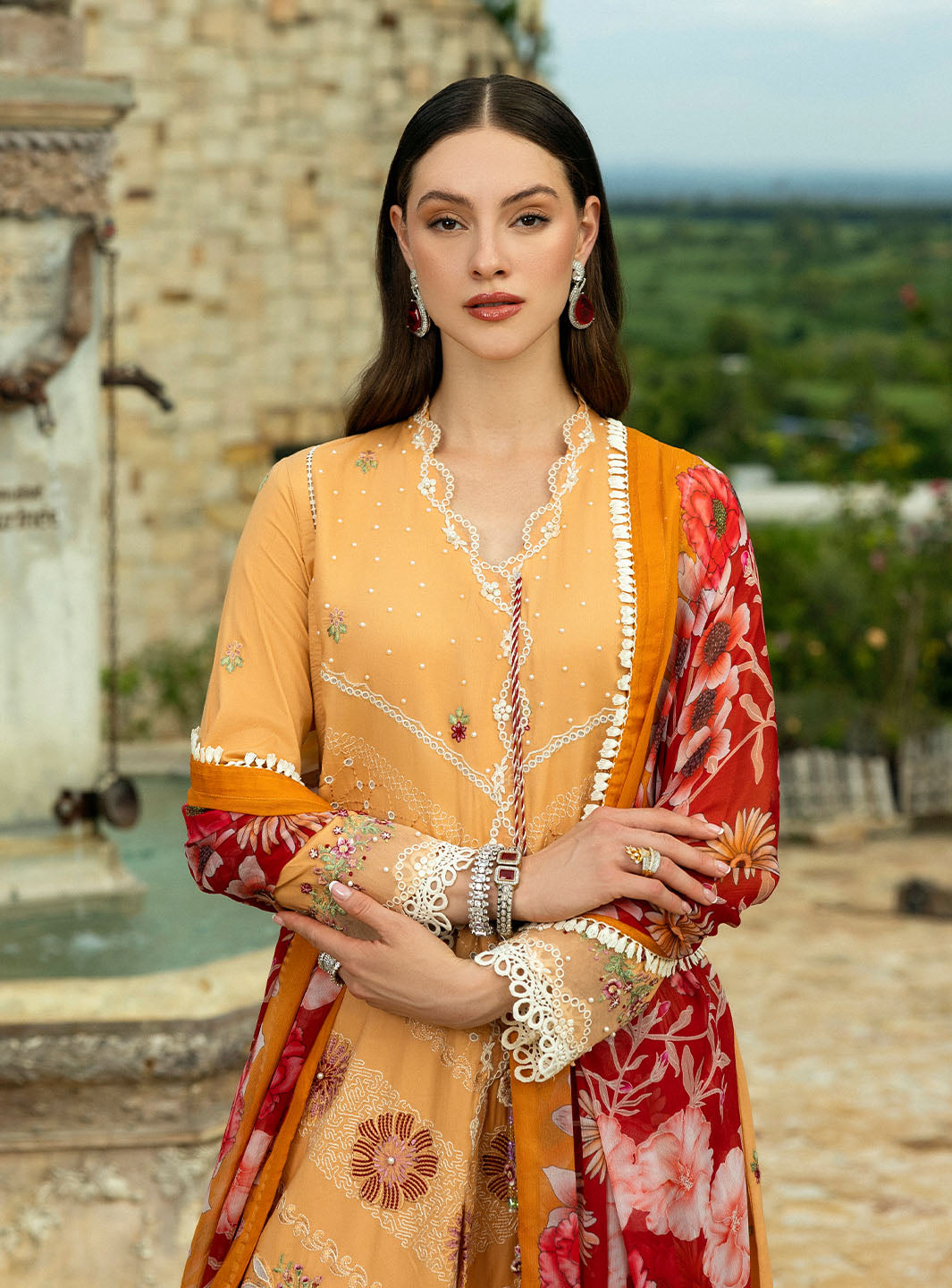 Roheenaz | Flanerie Lawn 25 | Patricia-8A - Official Roheenaz stockist in UK - Sakeena London