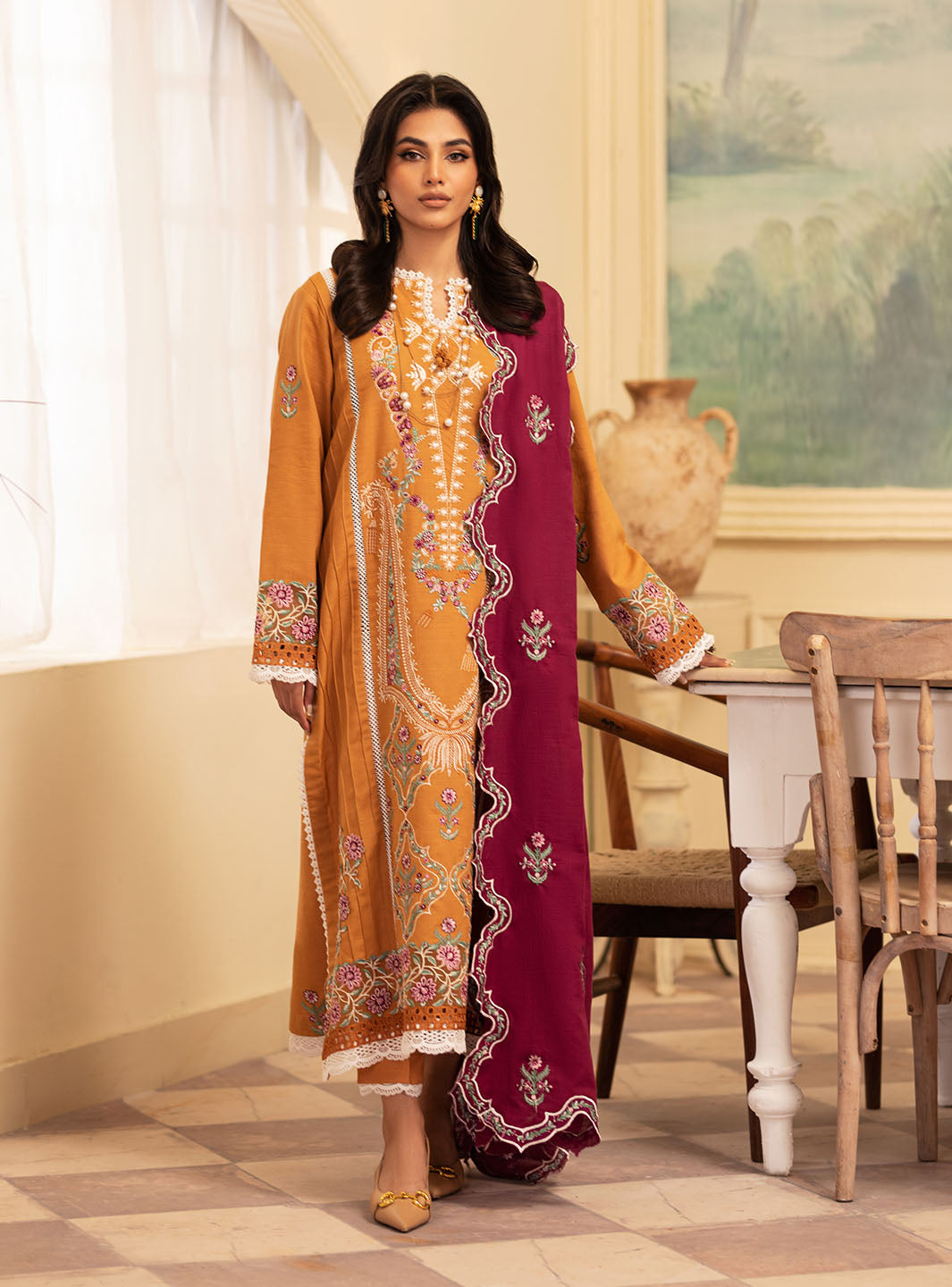 Roheenaz | Meraki Winter Collection | Saffron - Official Roheenaz stockist in UK - Sakeena London