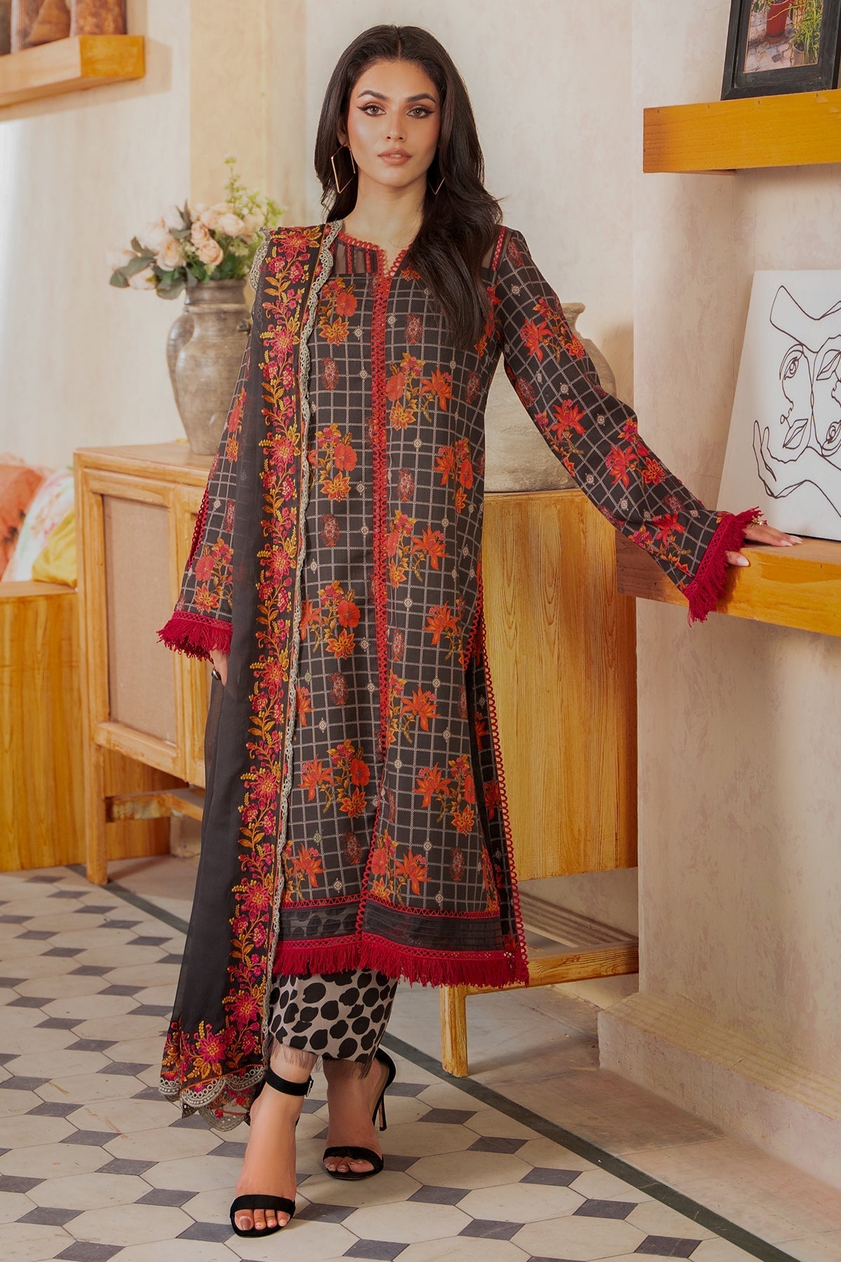 Charizma | Lawn Collection 24 | AS4-38 - Official Charizma stockist in UK - Sakeena London