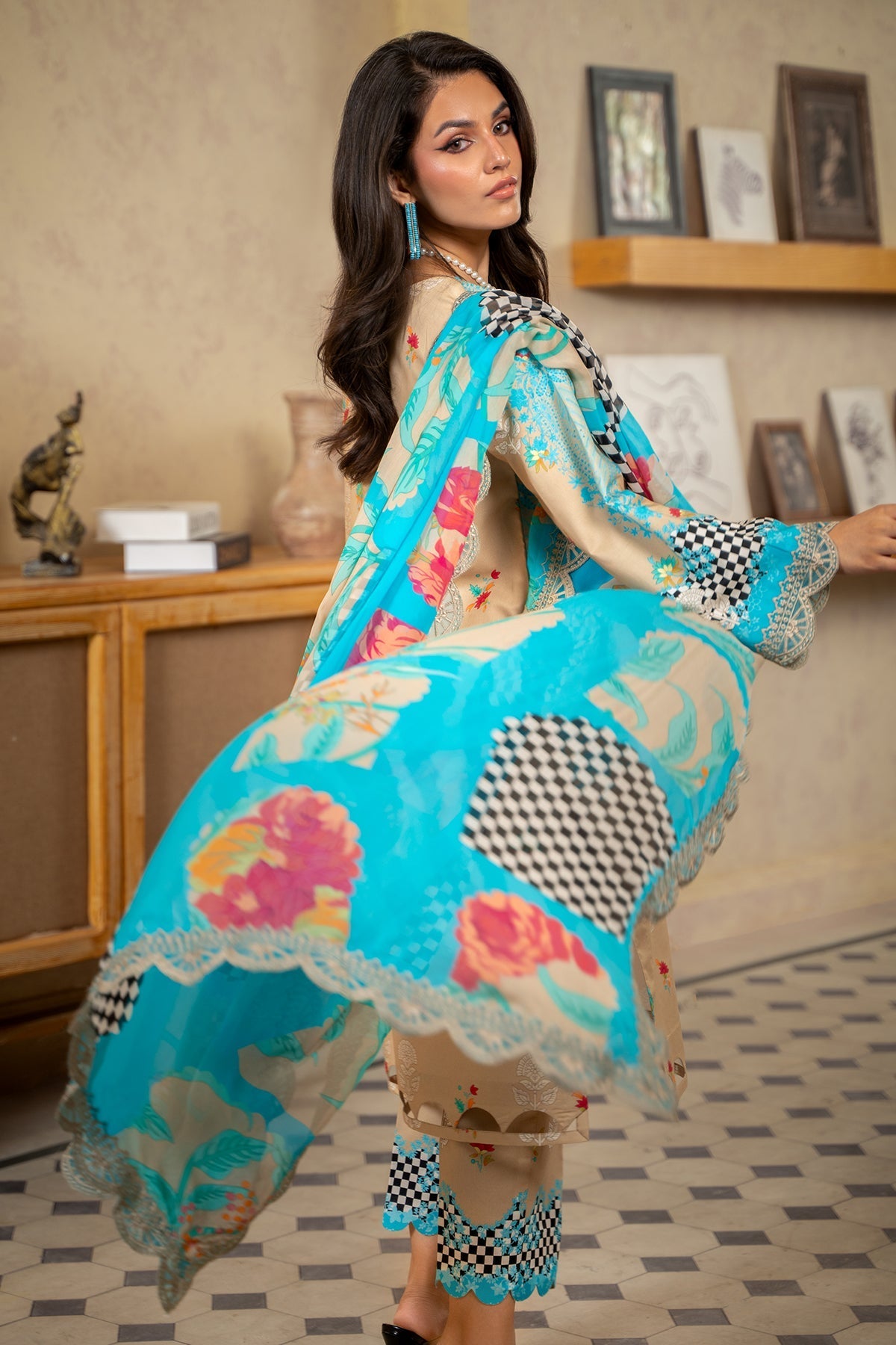 Charizma | Lawn Collection 24 | AS4-43 - Official Charizma stockist in UK - Sakeena London