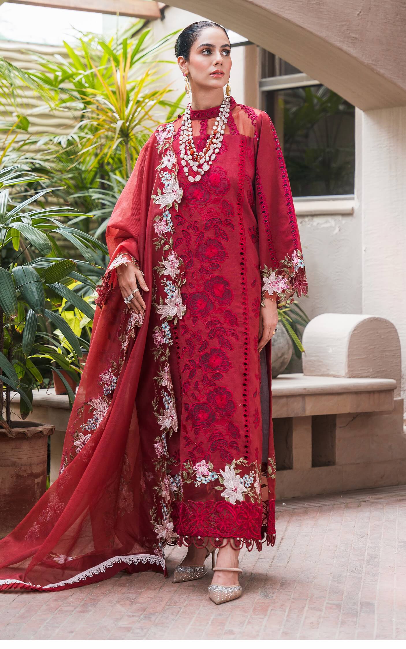 Asifa and Nabeel | Luxury Winter 24 | ROUGE WL-08 - Official Asifa and Nabeel stockist in UK - Sakeena London
