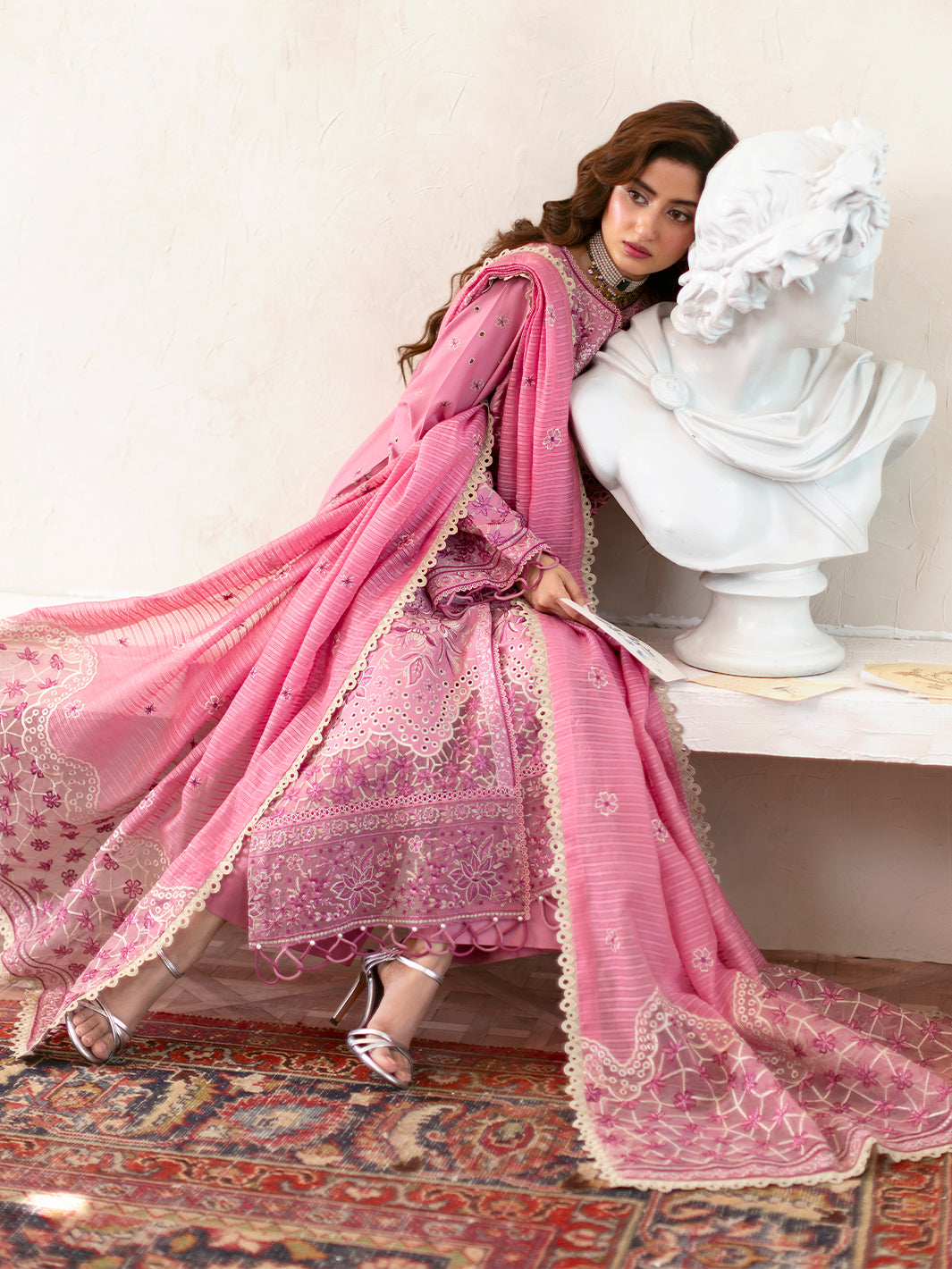 Mahnur | Sophie Luxury Lawn 25 | Raha - Official Mahnur stockist in UK - Sakeena London