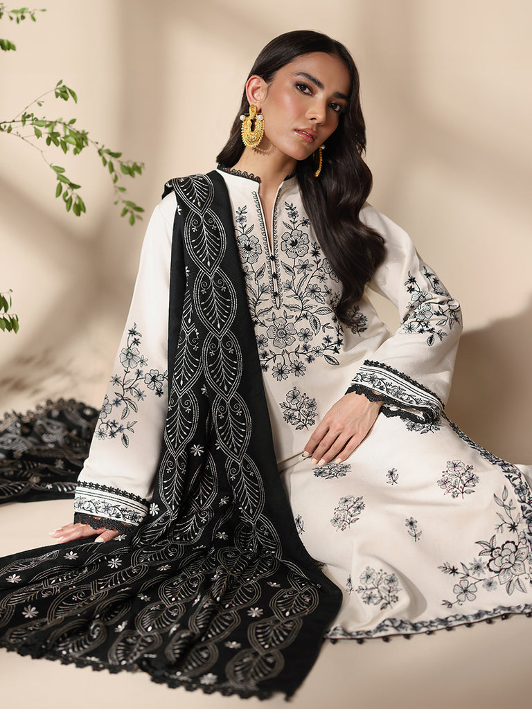 Rajbari | Nissa Embroidered Shawl | Embroidered Shawl Series 08 - Official Rajbari stockist in UK - Sakeena London
