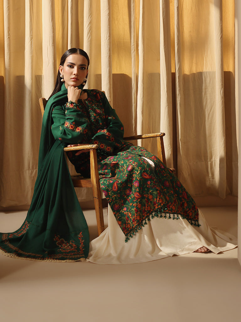 Rajbari | Nissa Embroidered Shawl | Embroidered Shawl Series 03 - Official Rajbari stockist in UK - Sakeena London