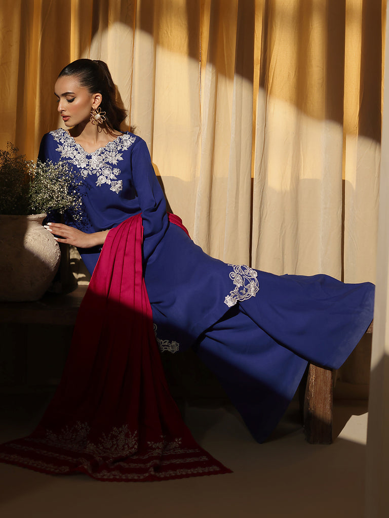 Rajbari | Nissa Embroidered Shawl | Embroidered Shawl Series 14 - Official Rajbari stockist in UK - Sakeena London
