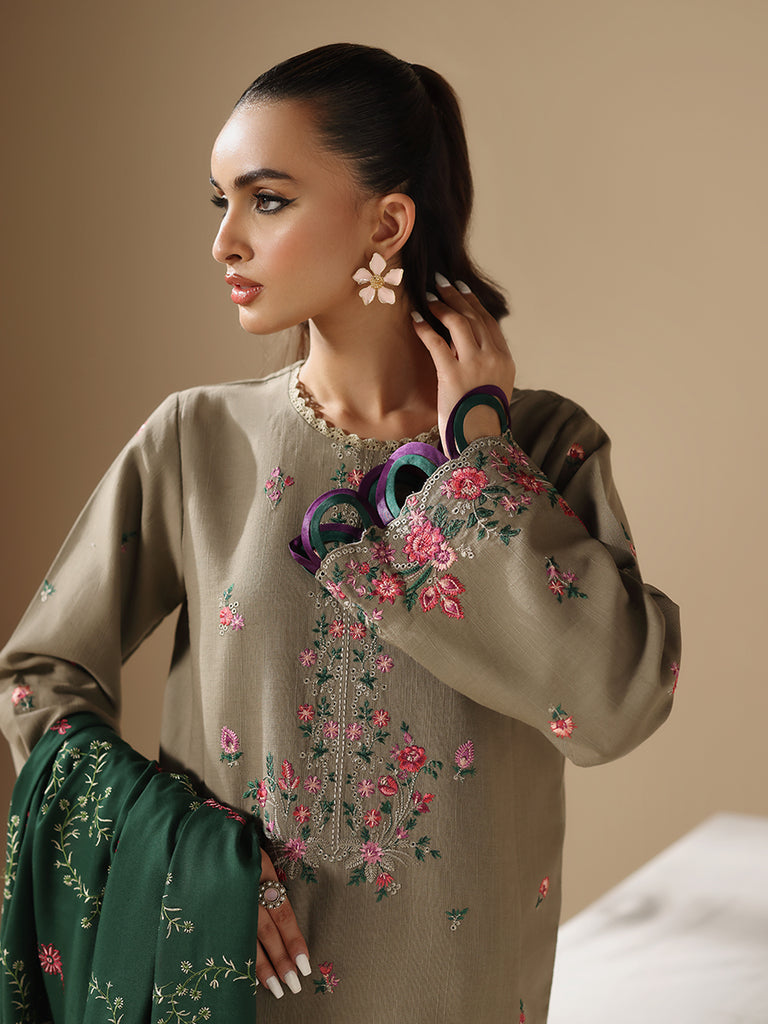 Rajbari | Nissa Embroidered Shawl | Embroidered Shawl Series 05 - Official Rajbari stockist in UK - Sakeena London
