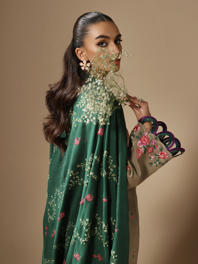 Rajbari | Nissa Embroidered Shawl | Embroidered Shawl Series 05 - Official Rajbari stockist in UK - Sakeena London