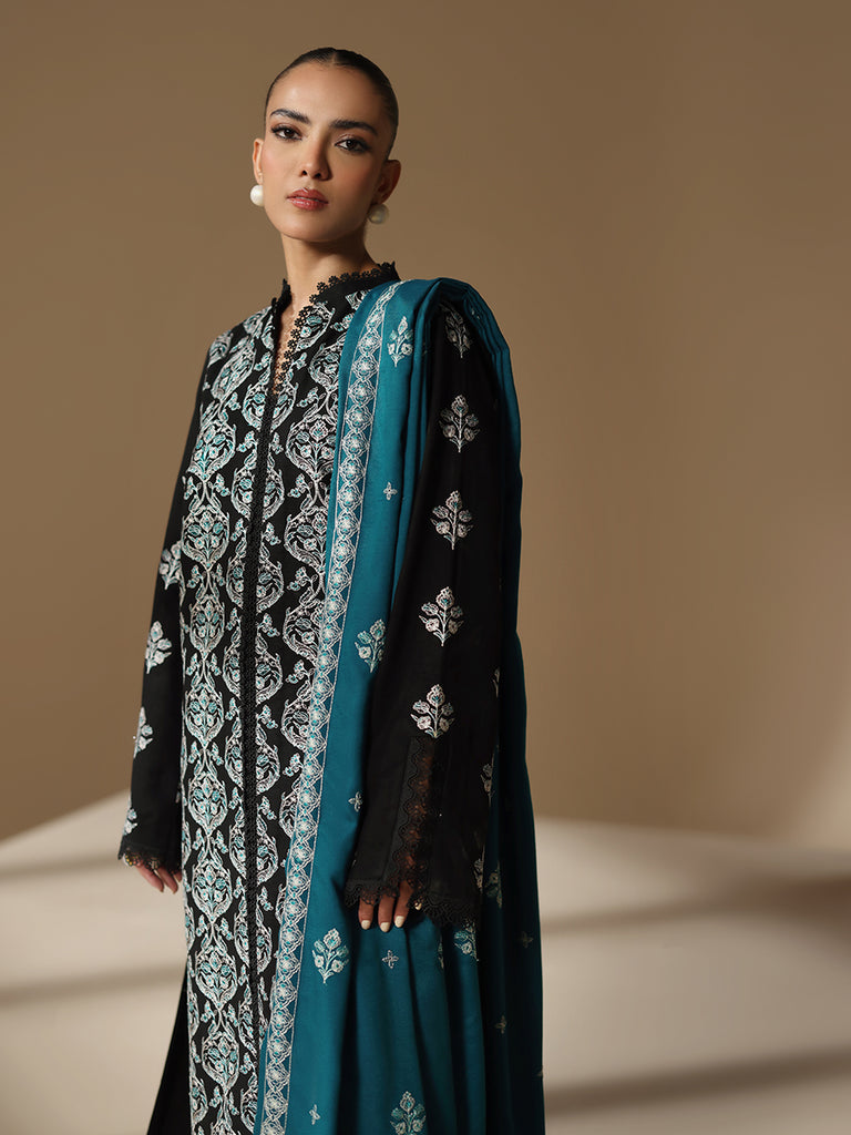 Rajbari | Nissa Embroidered Shawl | Embroidered Shawl Series 04 - Official Rajbari stockist in UK - Sakeena London