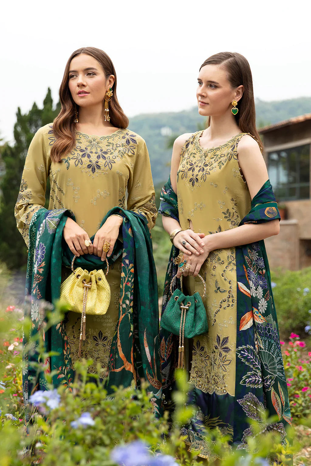 Ramsha | Andaz Collection | OLIVE GREEN - Official Ramsha stockist in UK - Sakeena London