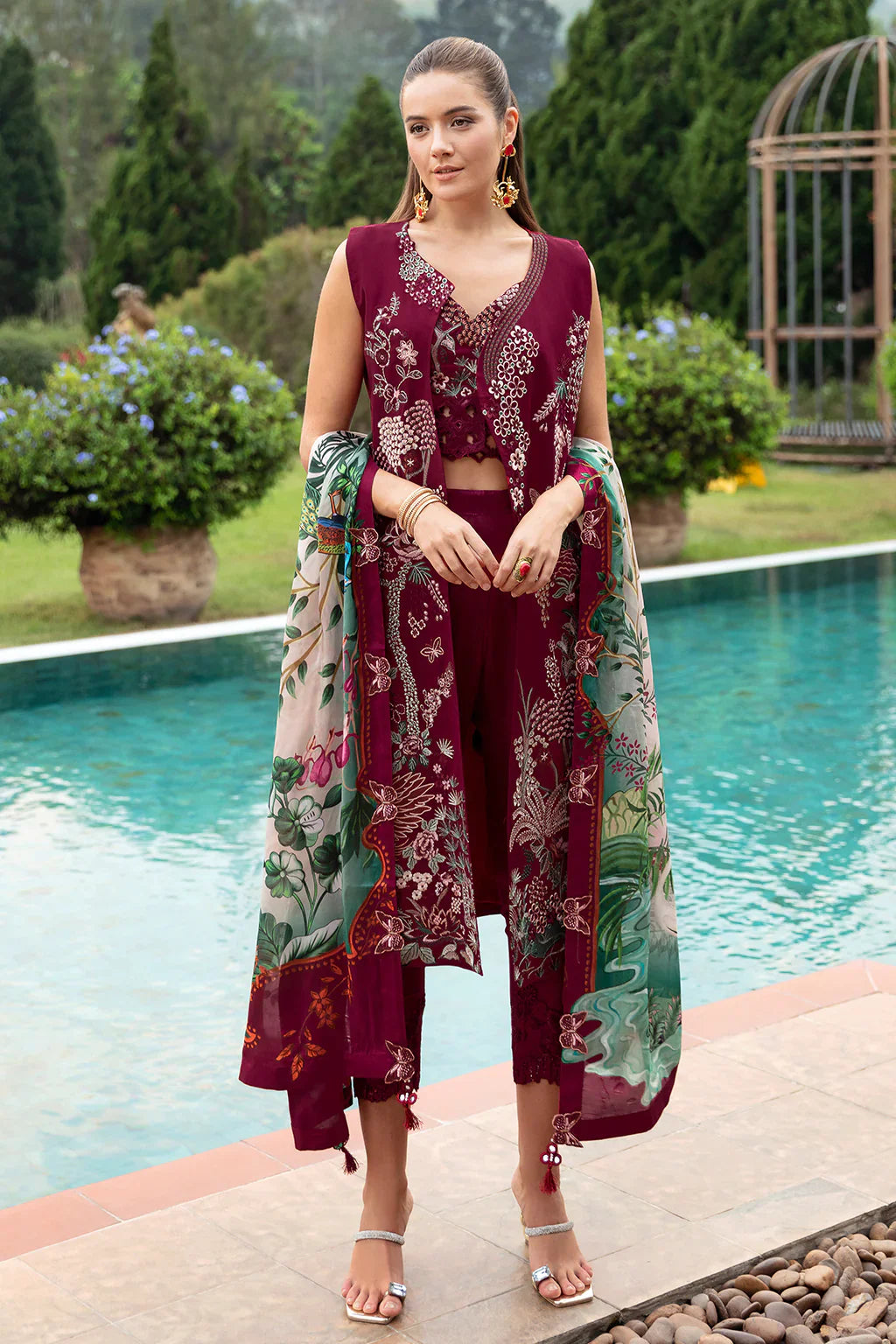 Ramsha | Andaz Collection | CRIMSON GLOW - Official Ramsha stockist in UK - Sakeena London