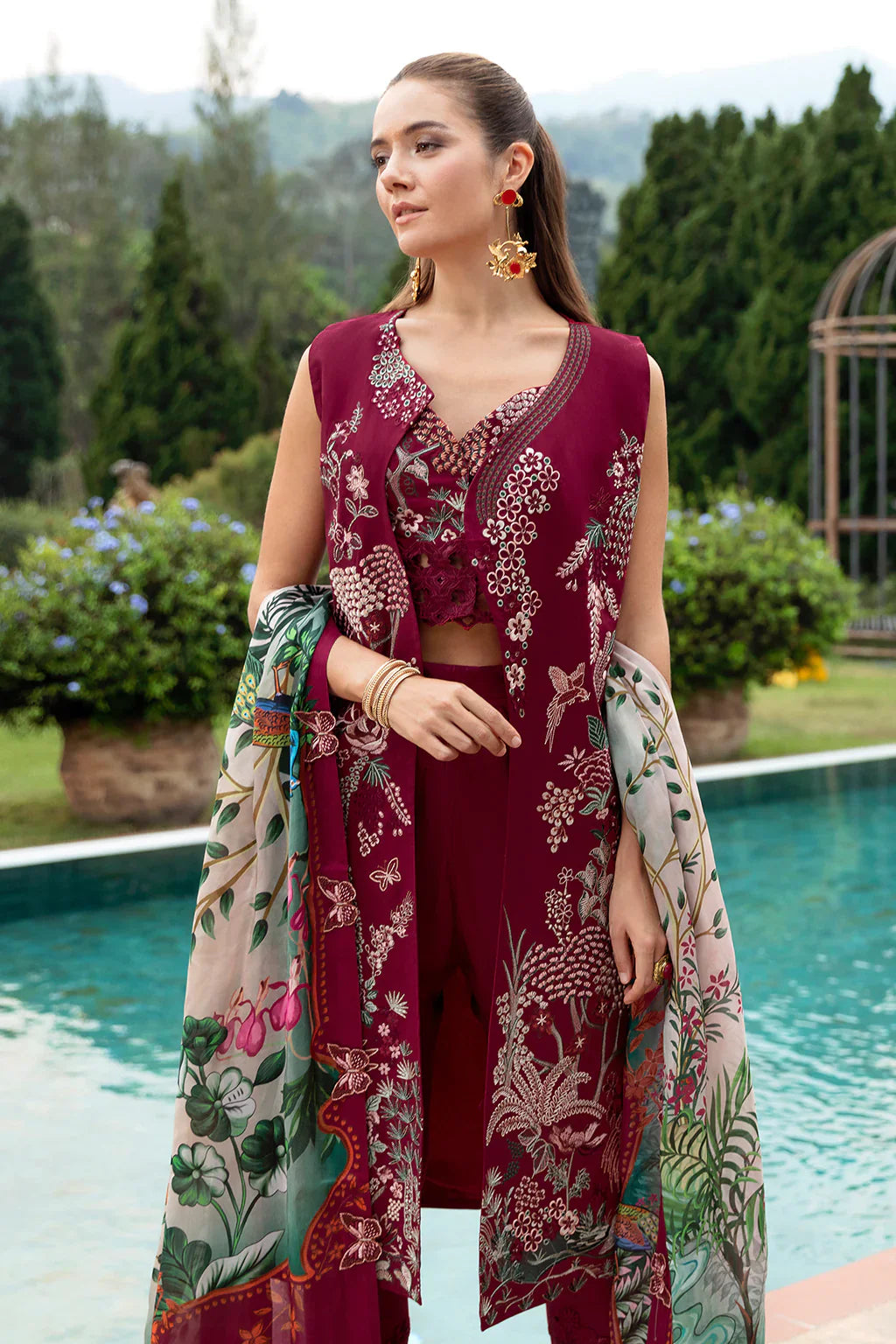 Ramsha | Andaz Collection | CRIMSON GLOW - Official Ramsha stockist in UK - Sakeena London
