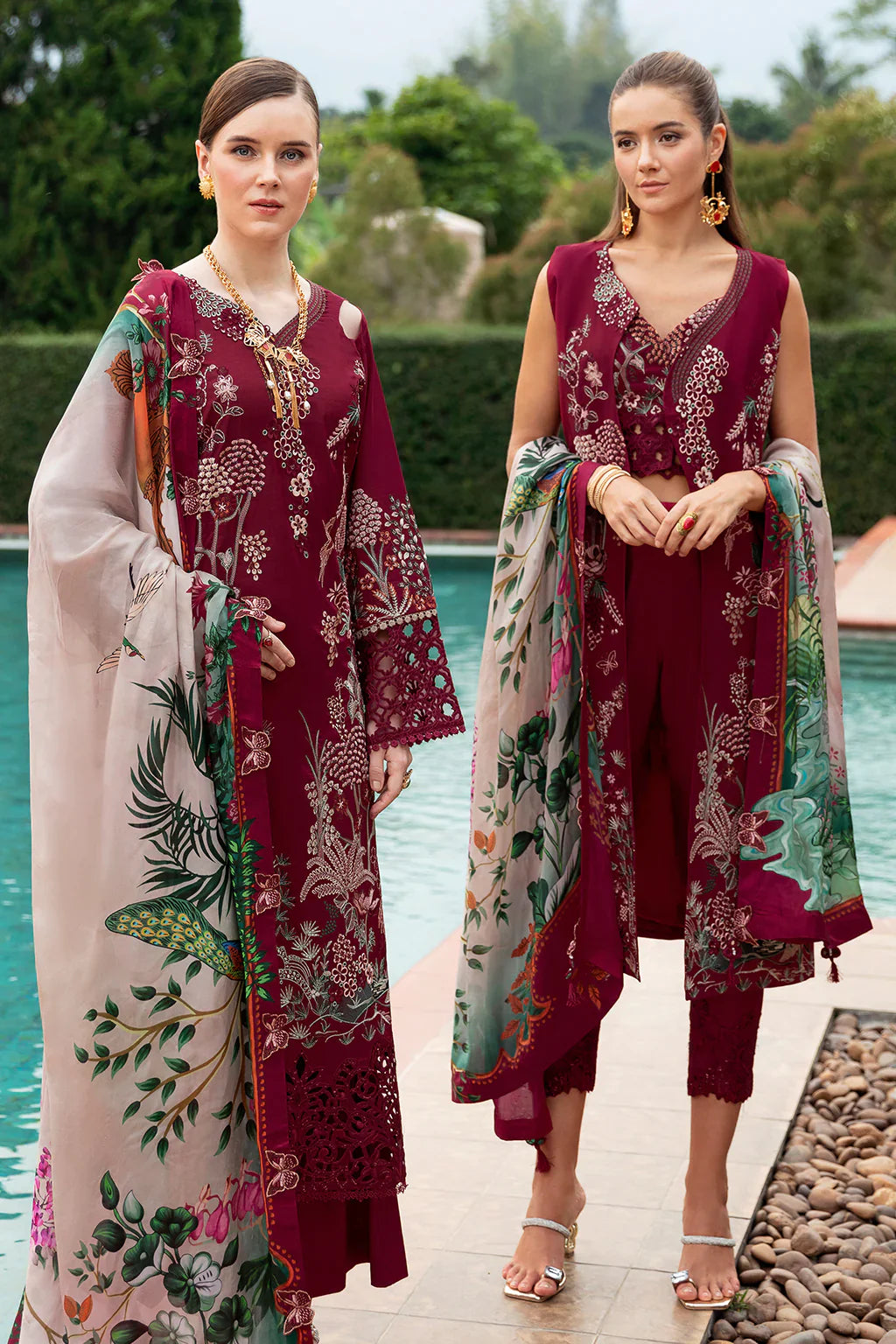 Ramsha | Andaz Collection | CRIMSON GLOW - Official Ramsha stockist in UK - Sakeena London