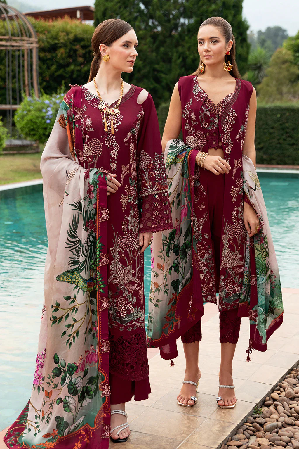 Ramsha | Andaz Collection | CRIMSON GLOW - Official Ramsha stockist in UK - Sakeena London