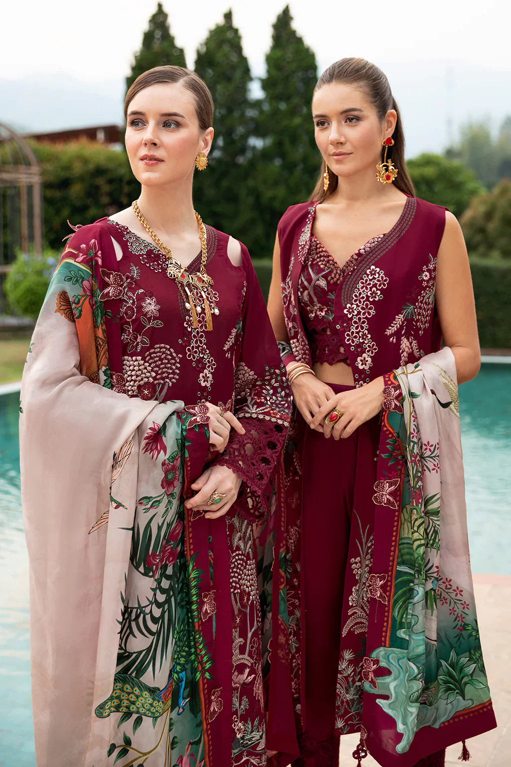 Ramsha | Andaz Collection | CRIMSON GLOW - Official Ramsha stockist in UK - Sakeena London