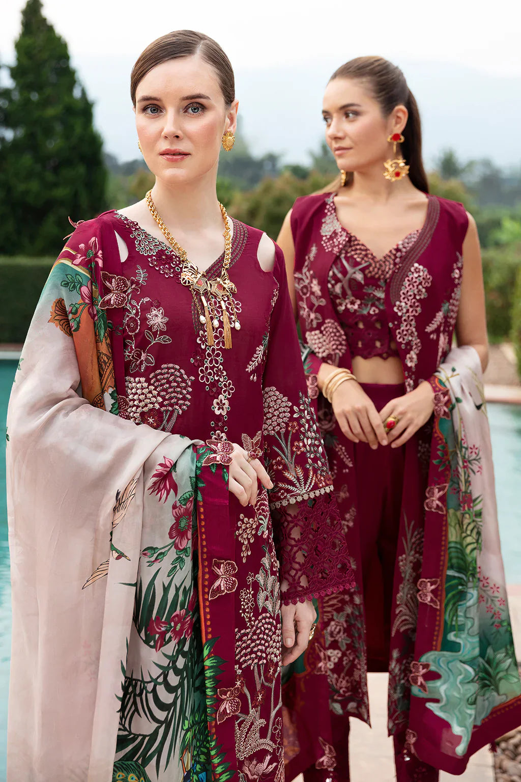 Ramsha | Andaz Collection | CRIMSON GLOW - Official Ramsha stockist in UK - Sakeena London
