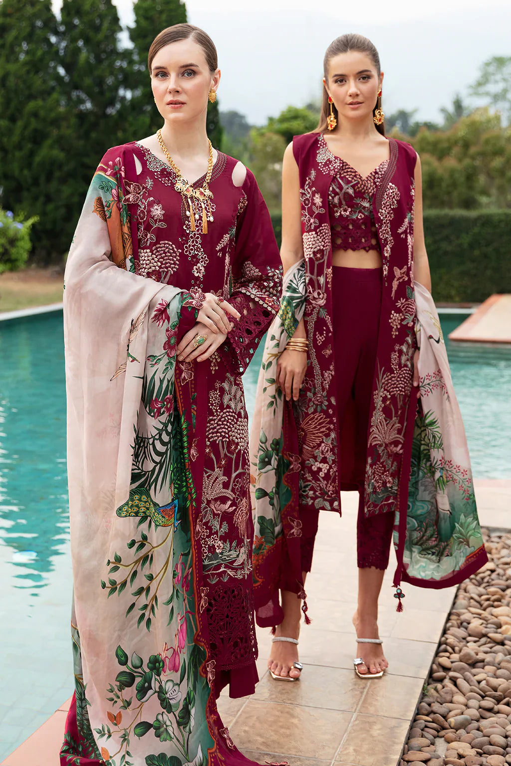 Ramsha | Andaz Collection | CRIMSON GLOW - Official Ramsha stockist in UK - Sakeena London