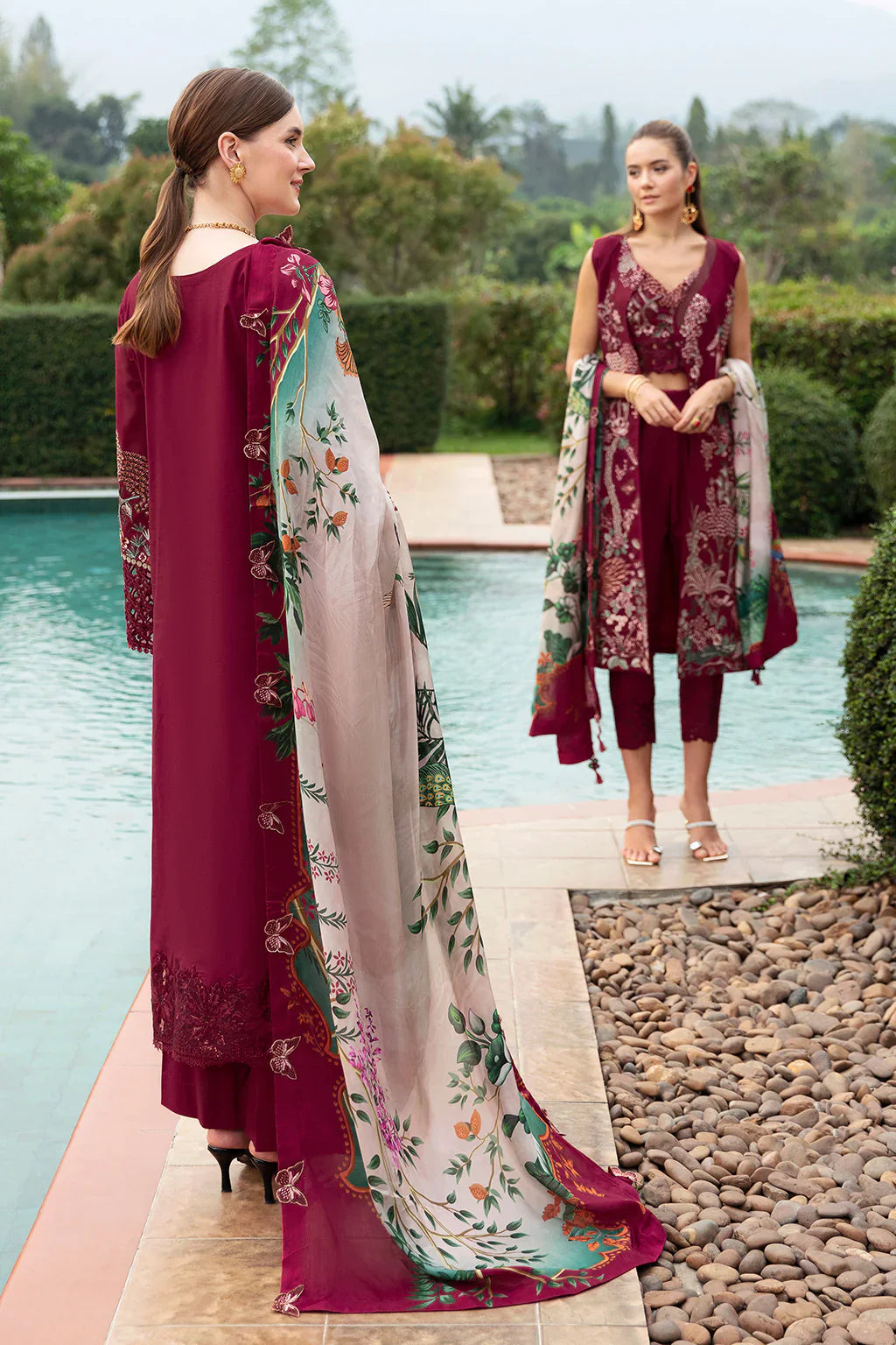 Ramsha | Andaz Collection | CRIMSON GLOW - Official Ramsha stockist in UK - Sakeena London