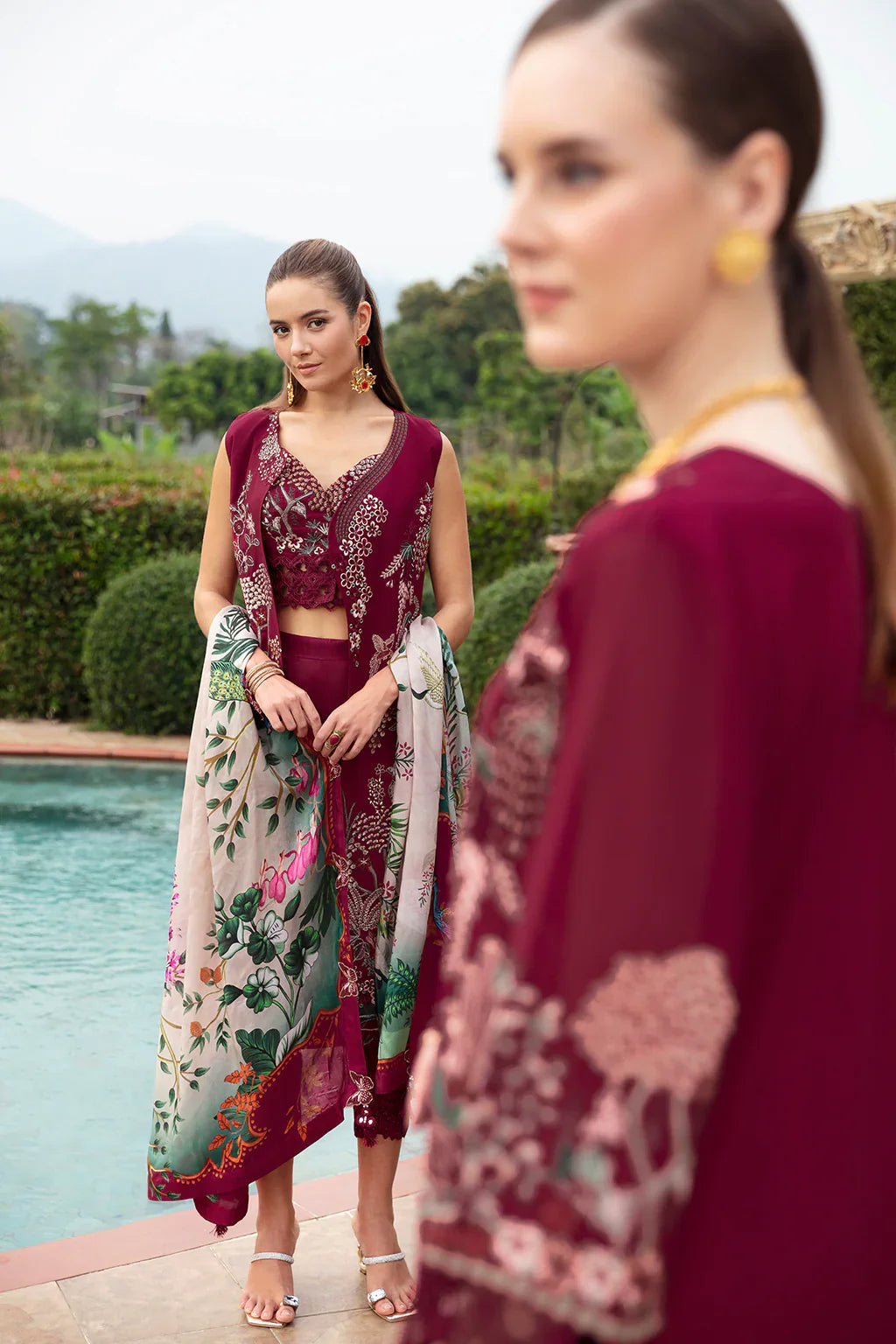 Ramsha | Andaz Collection | CRIMSON GLOW - Official Ramsha stockist in UK - Sakeena London