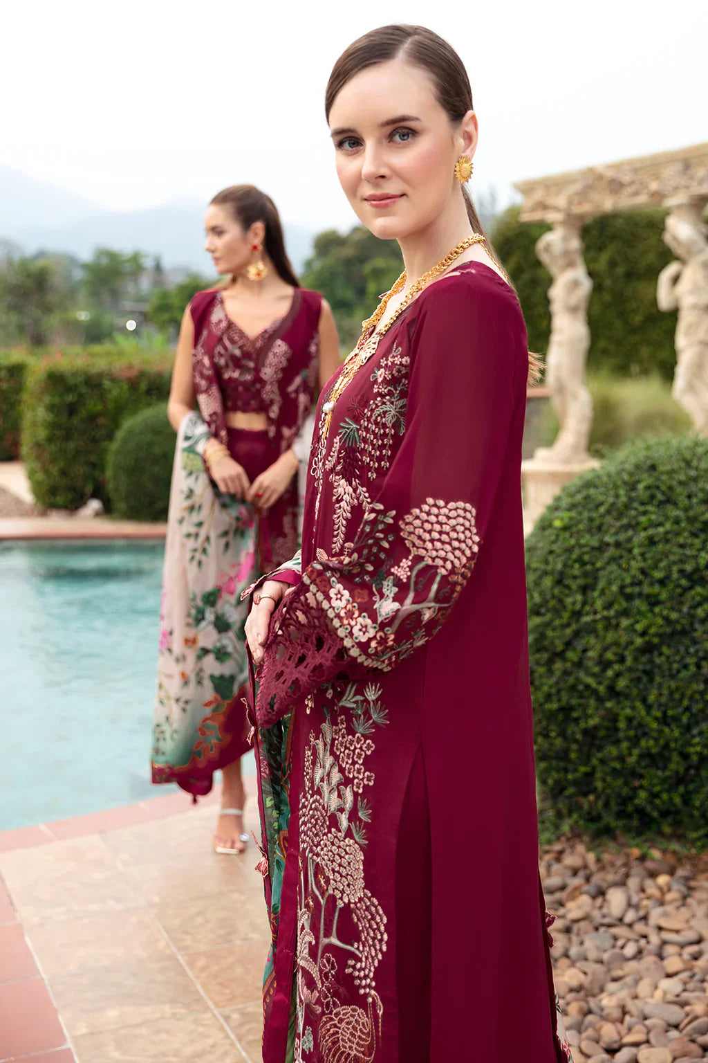 Ramsha | Andaz Collection | CRIMSON GLOW - Official Ramsha stockist in UK - Sakeena London
