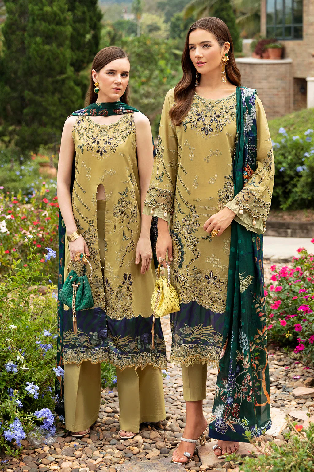 Ramsha | Andaz Collection | OLIVE GREEN - Official Ramsha stockist in UK - Sakeena London