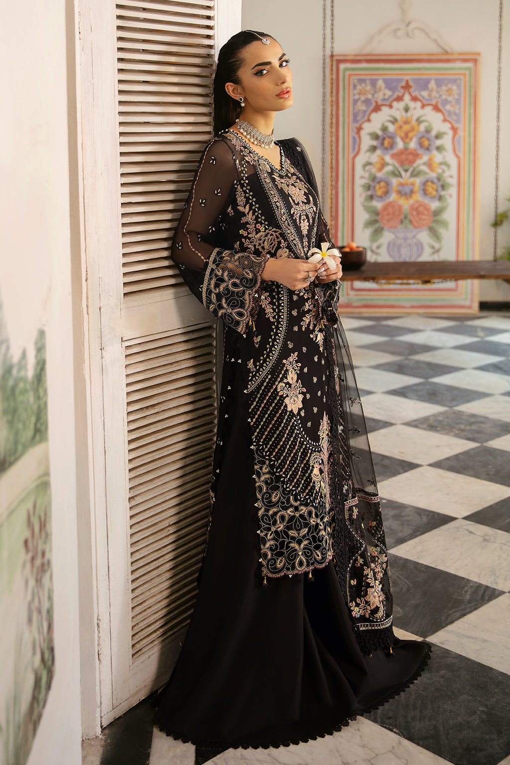 Ramsha | Dastak Luxury Chiffon Collection | Q-106 - Official Ramsha stockist in UK - Sakeena London