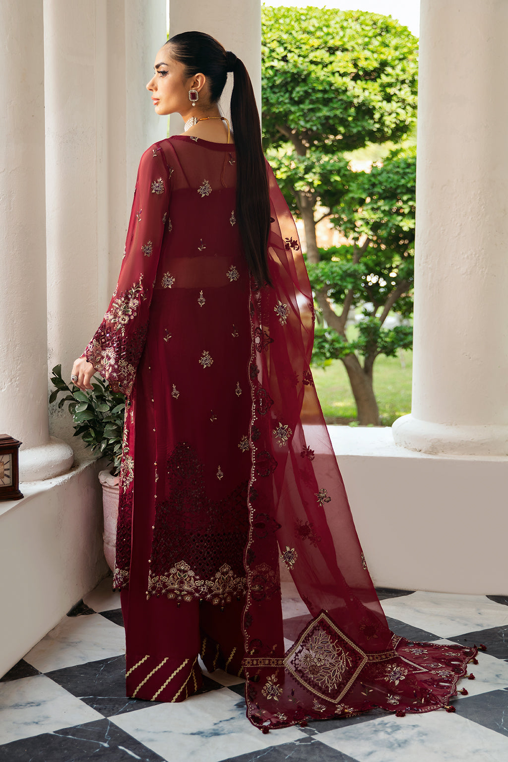 Ramsha | Dastak Luxury Chiffon Collection | Q-103 - Official Ramsha stockist in UK - Sakeena London