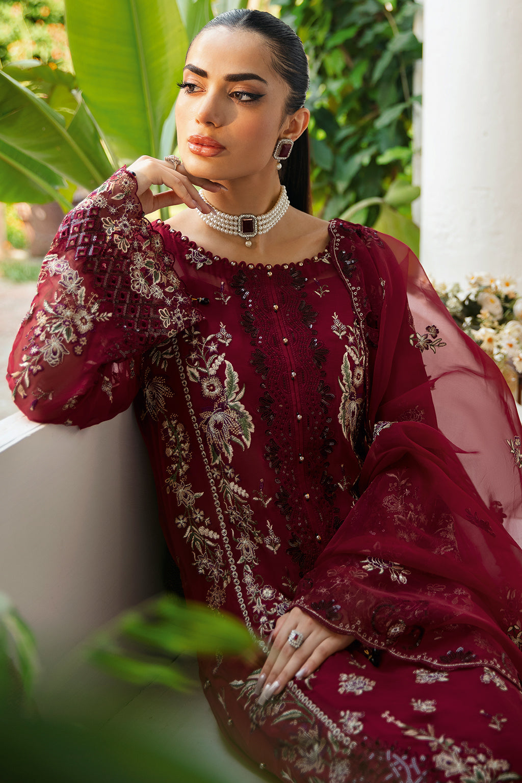 Ramsha | Dastak Luxury Chiffon Collection | Q-103 - Official Ramsha stockist in UK - Sakeena London