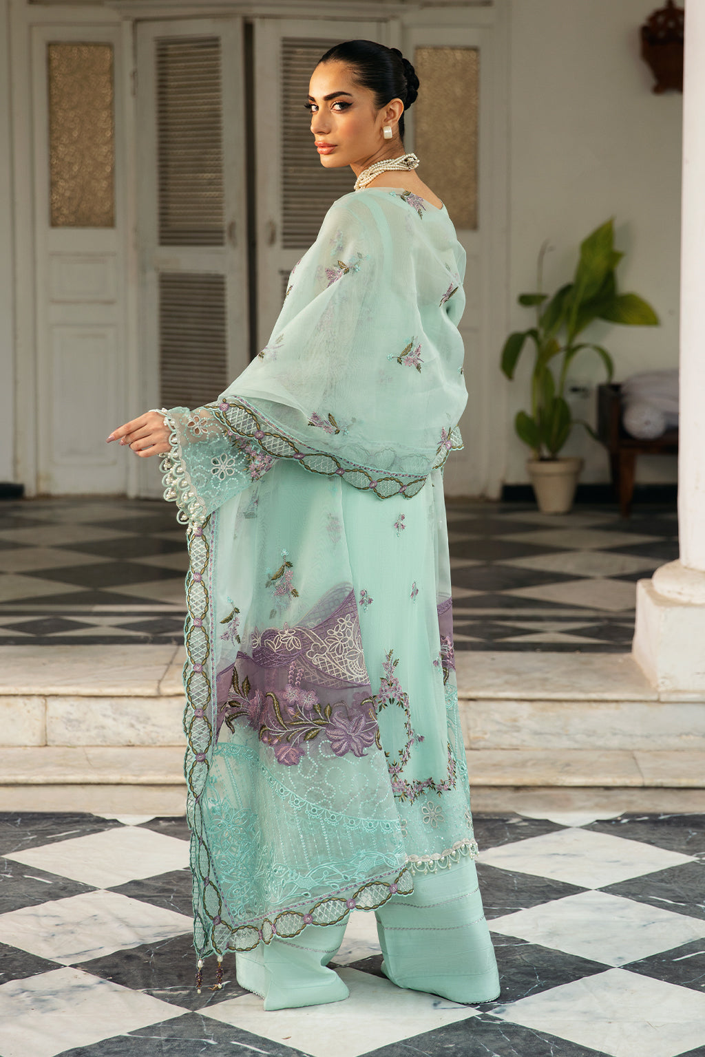 Ramsha | Dastak Luxury Chiffon Collection | Q-102 - Official Ramsha stockist in UK - Sakeena London