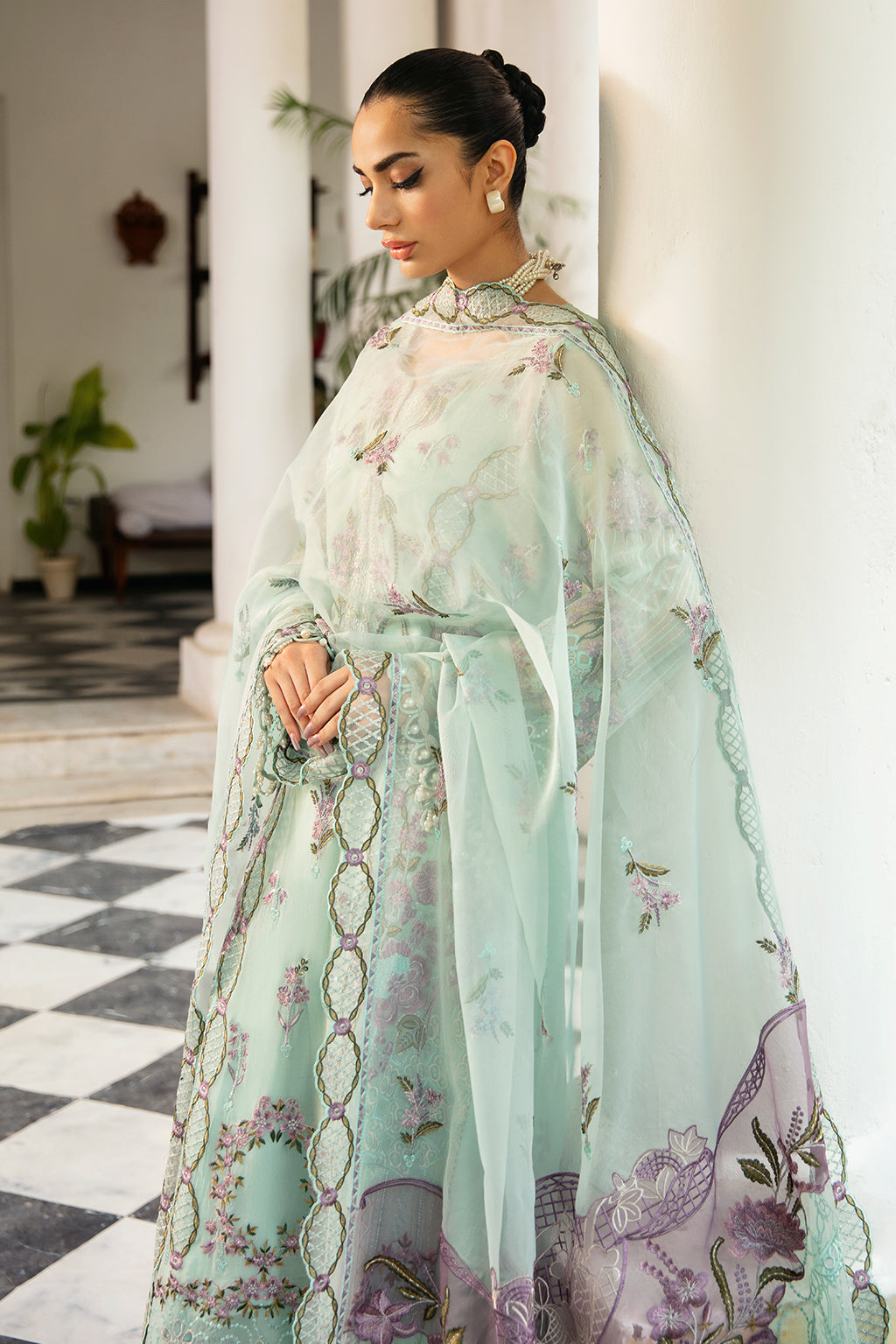 Ramsha | Dastak Luxury Chiffon Collection | Q-102 - Official Ramsha stockist in UK - Sakeena London