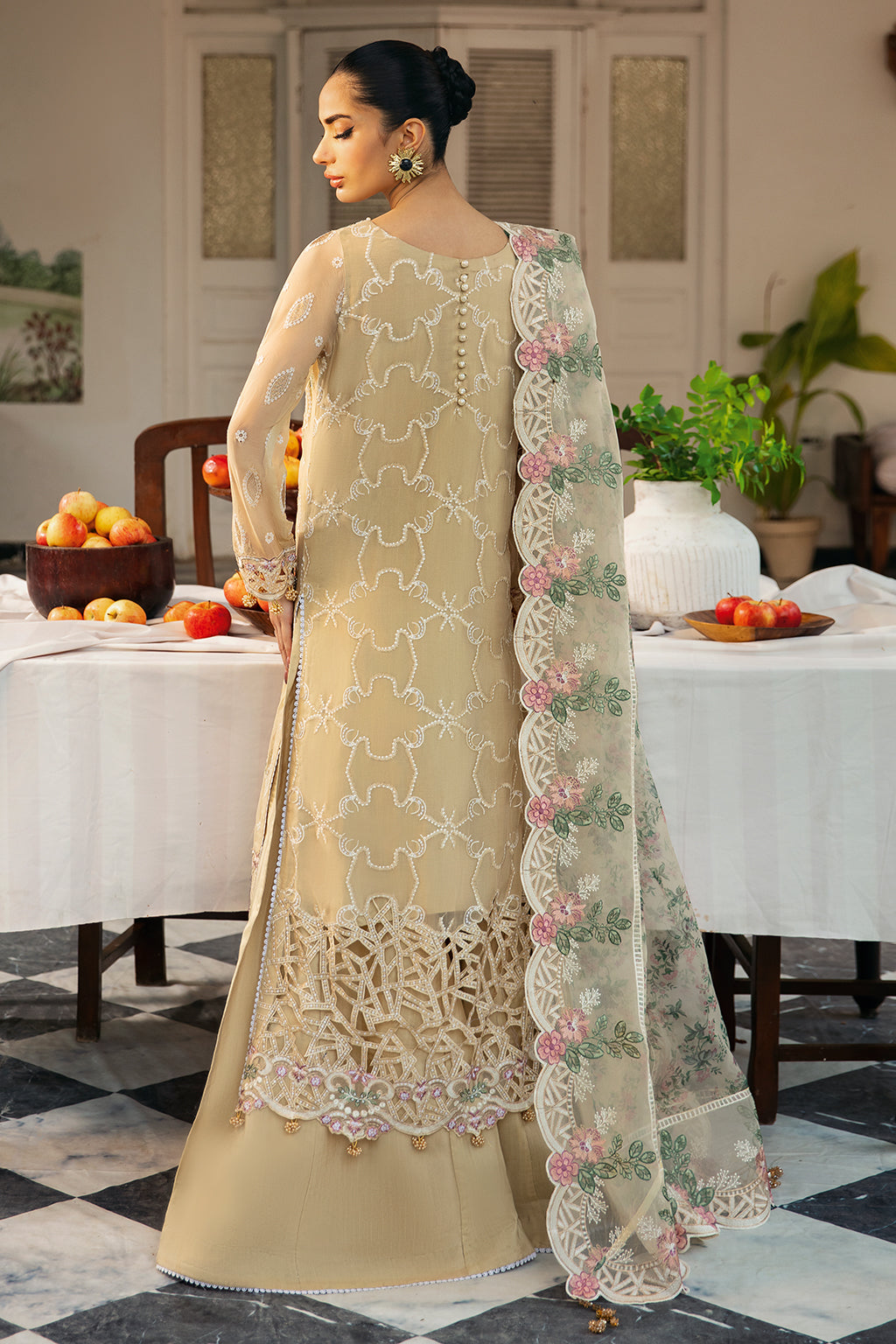 Ramsha | Dastak Luxury Chiffon Collection | Q-105 - Official Ramsha stockist in UK - Sakeena London
